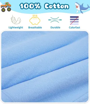 100% Cotton Boys Boxer Briefs Tagless Toddler Underwear (6-Pack)