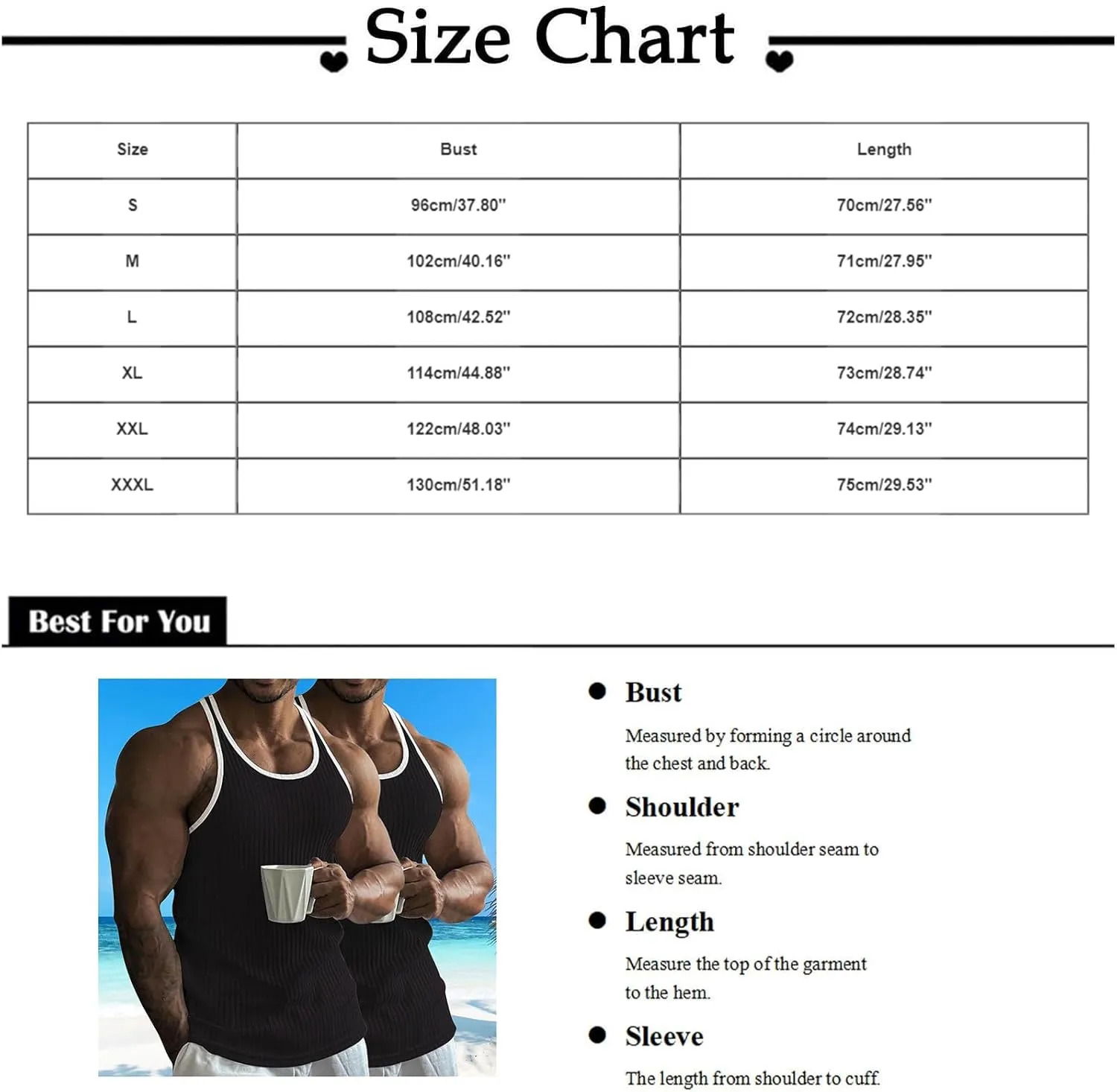 2 Pack Men's Muscle Cut Off Shirts Stretch Ribbed Knit Sleeveless Shirt Bodybuilding Gym Athletic Workout Tank Tops