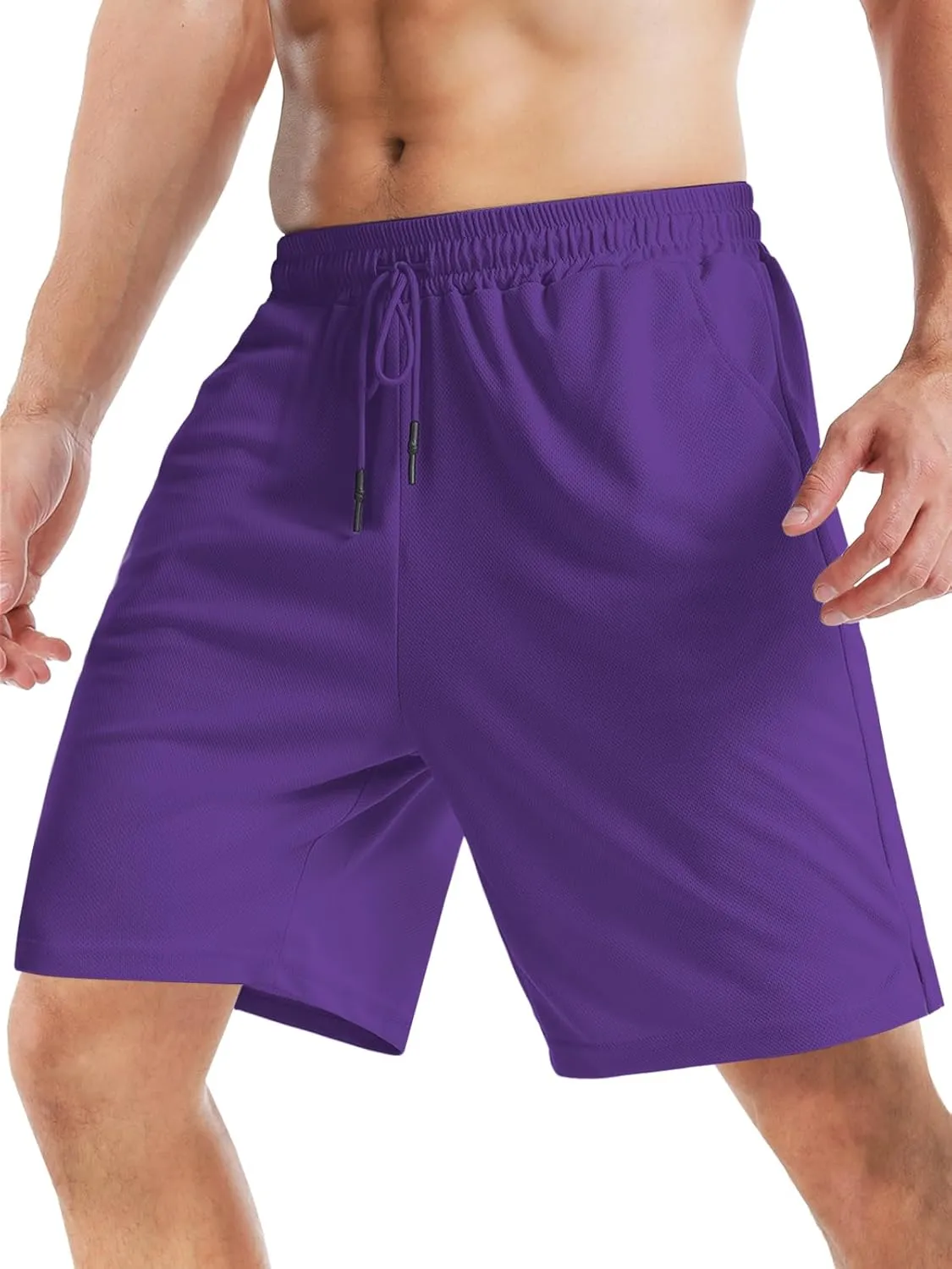 Aolesy Men's Basketball Shorts 7"/9" Athletic Gym Shorts with Zip Pockets Lightweigh Quick Dry Mesh Workout Shorts