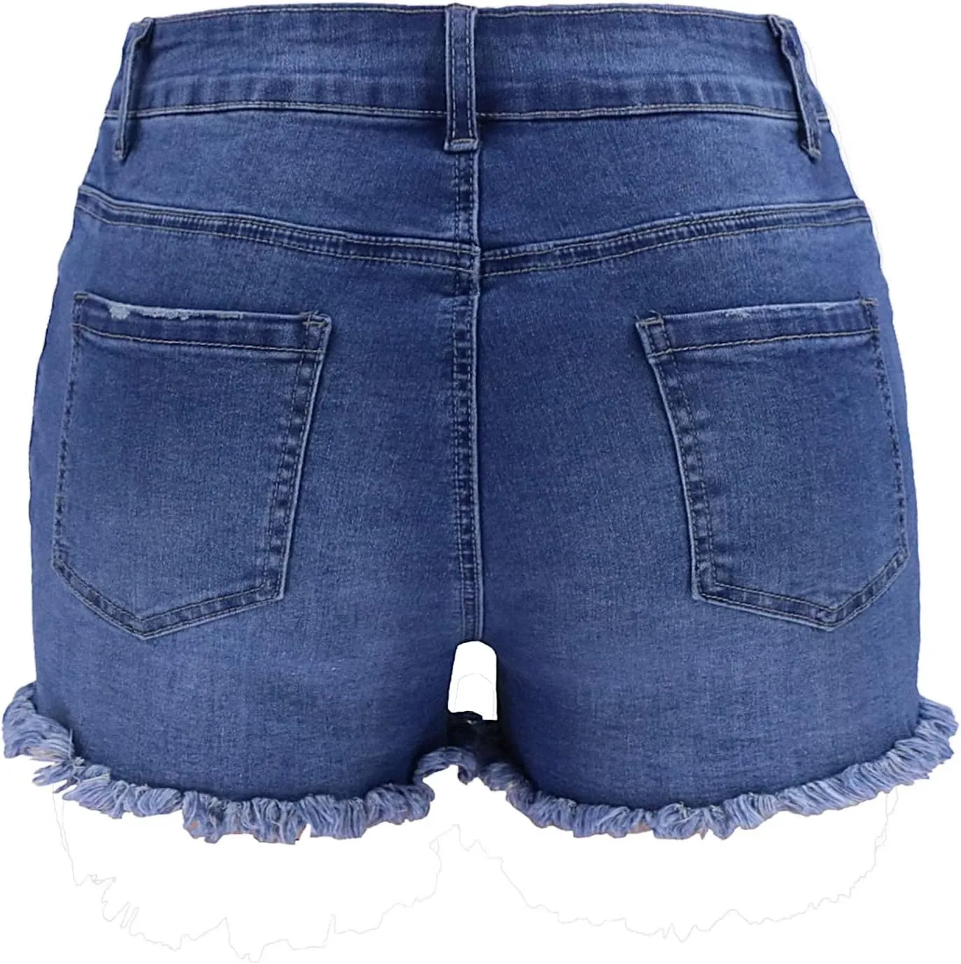 Atditama Women's Summer Ripped Jean Shorts Stretch Skinny Frayed Denim Shorts Beach Casual Women Shorts