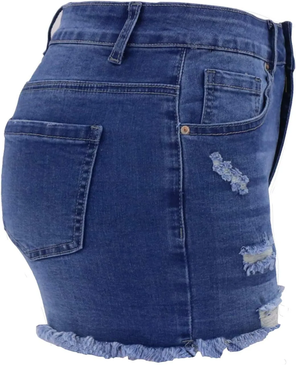 Atditama Women's Summer Ripped Jean Shorts Stretch Skinny Frayed Denim Shorts Beach Casual Women Shorts