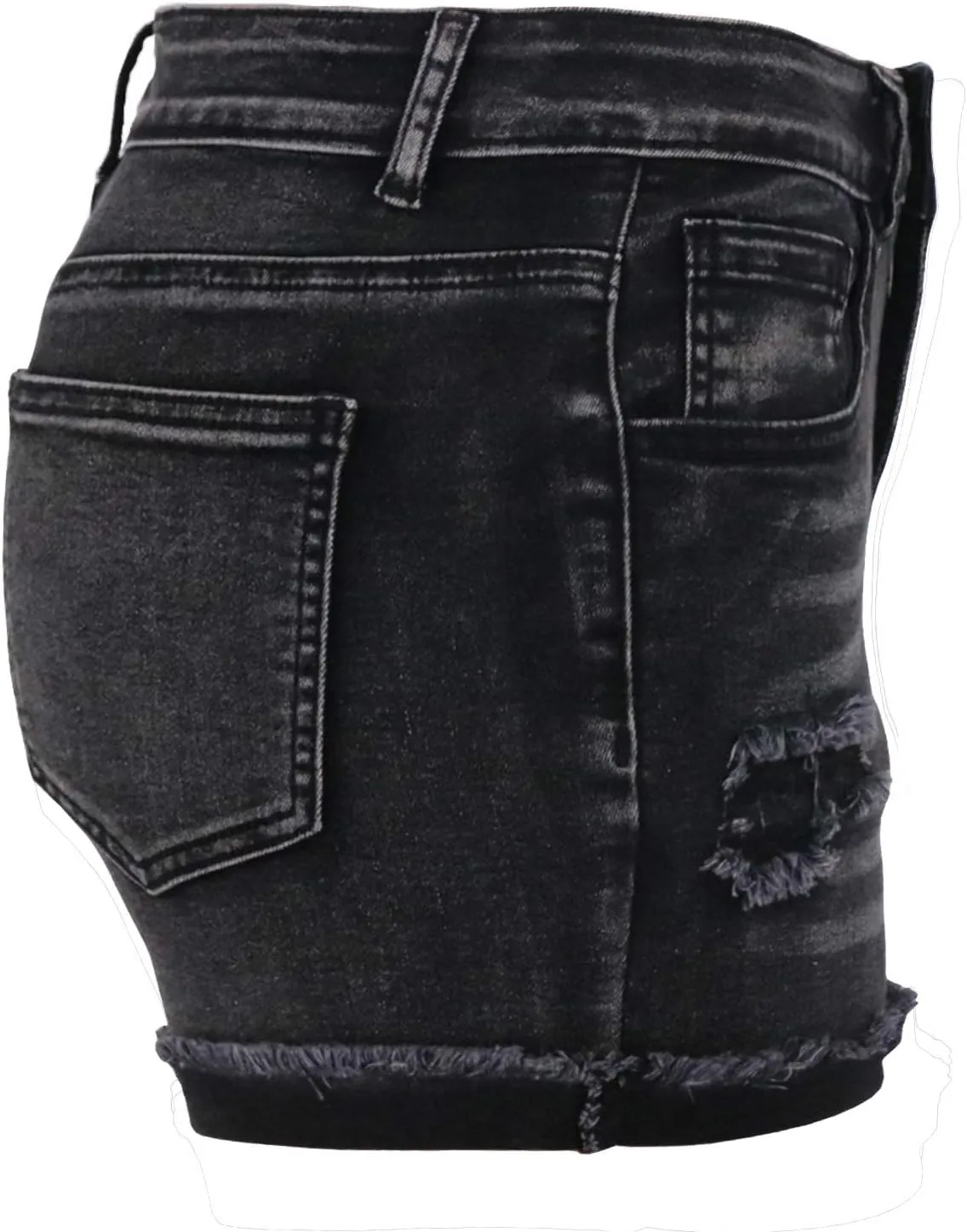 Atditama Women's Summer Ripped Jean Shorts Stretch Skinny Frayed Denim Shorts Beach Casual Women Shorts
