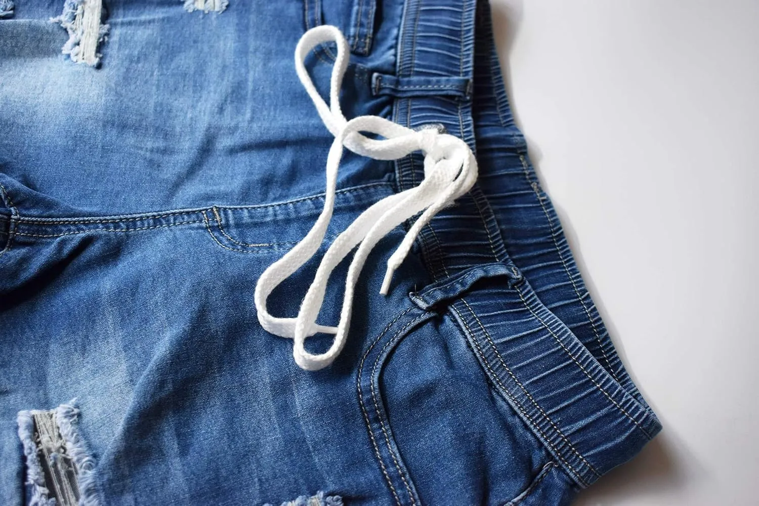 Atditama Women's Summer Ripped Jean Shorts Stretch Skinny Frayed Denim Shorts Beach Casual Women Shorts