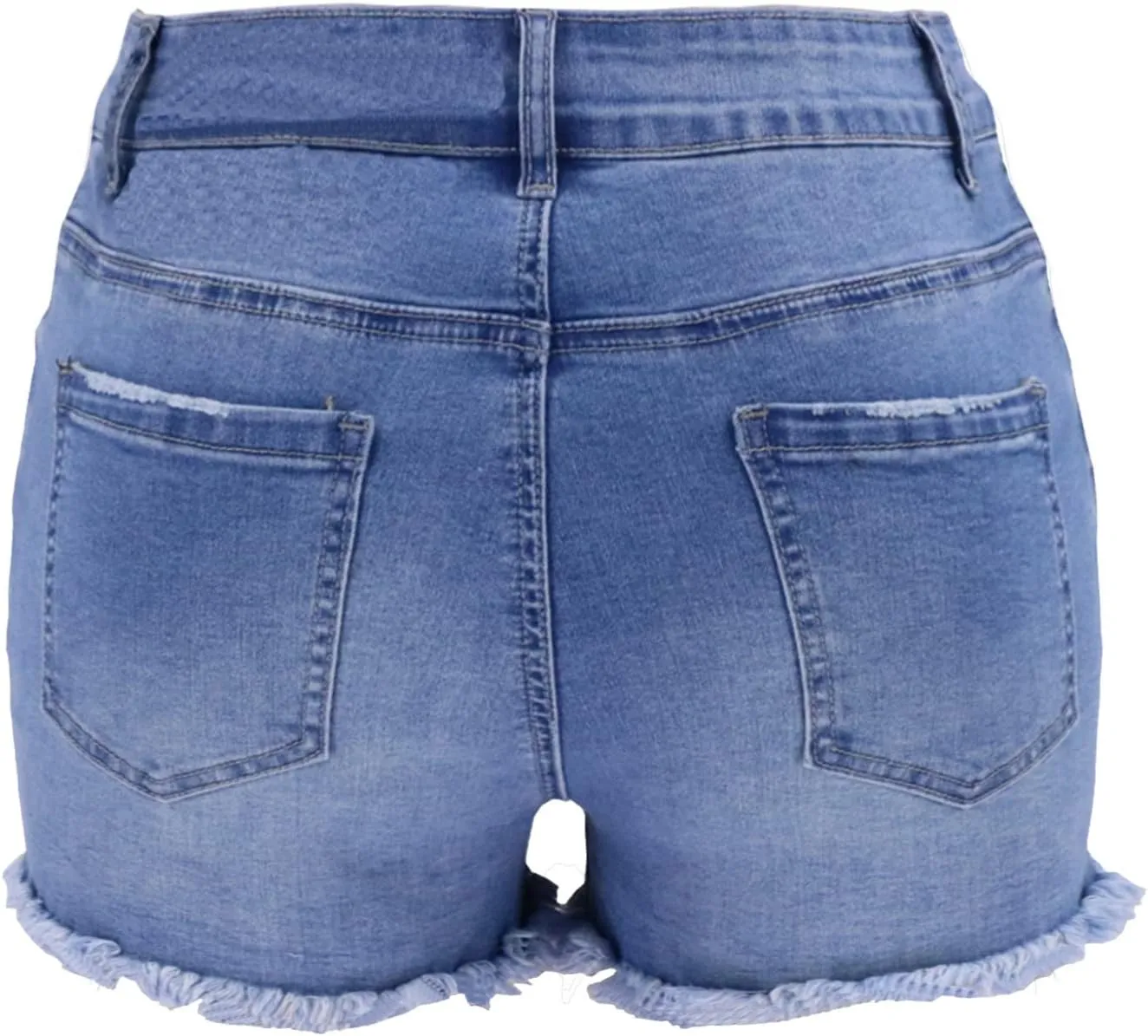 Atditama Women's Summer Ripped Jean Shorts Stretch Skinny Frayed Denim Shorts Beach Casual Women Shorts