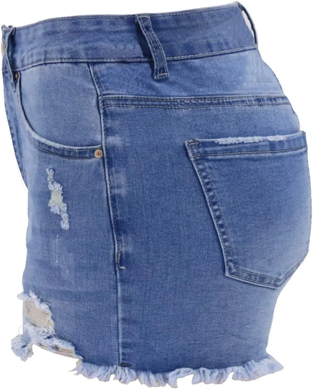 Atditama Women's Summer Ripped Jean Shorts Stretch Skinny Frayed Denim Shorts Beach Casual Women Shorts