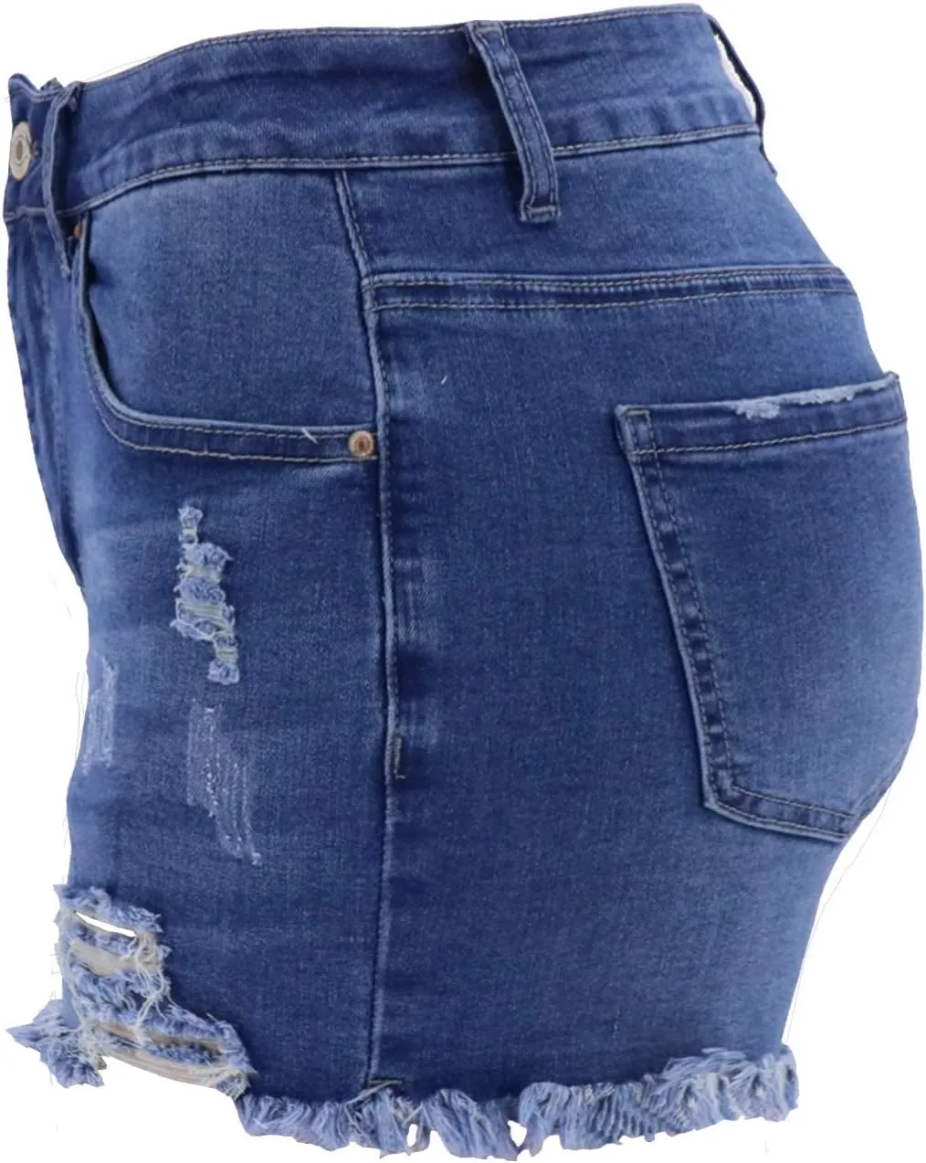 Atditama Women's Summer Ripped Jean Shorts Stretch Skinny Frayed Denim Shorts Beach Casual Women Shorts