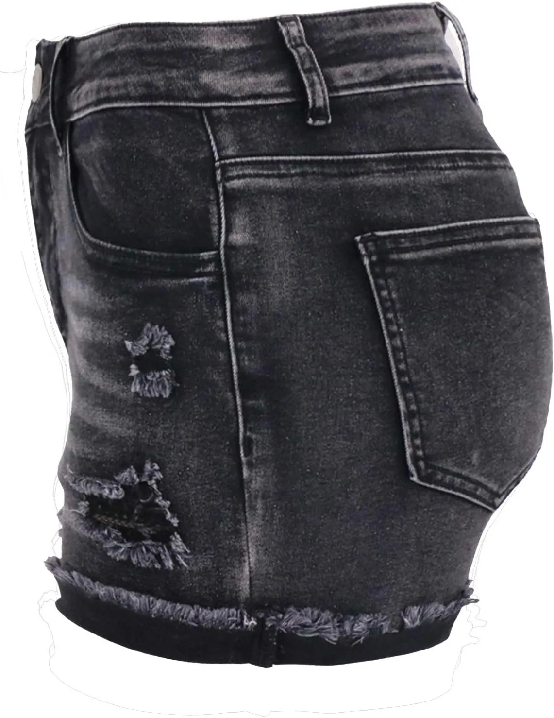 Atditama Women's Summer Ripped Jean Shorts Stretch Skinny Frayed Denim Shorts Beach Casual Women Shorts