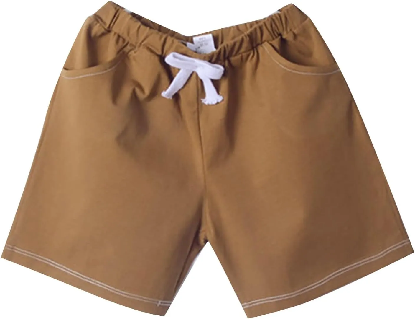 Baby Boys Pull On Cargo Shorts Cotton Drawstring Stretch Chino Shorts for Girls Summer Toddler Joggers Pockets