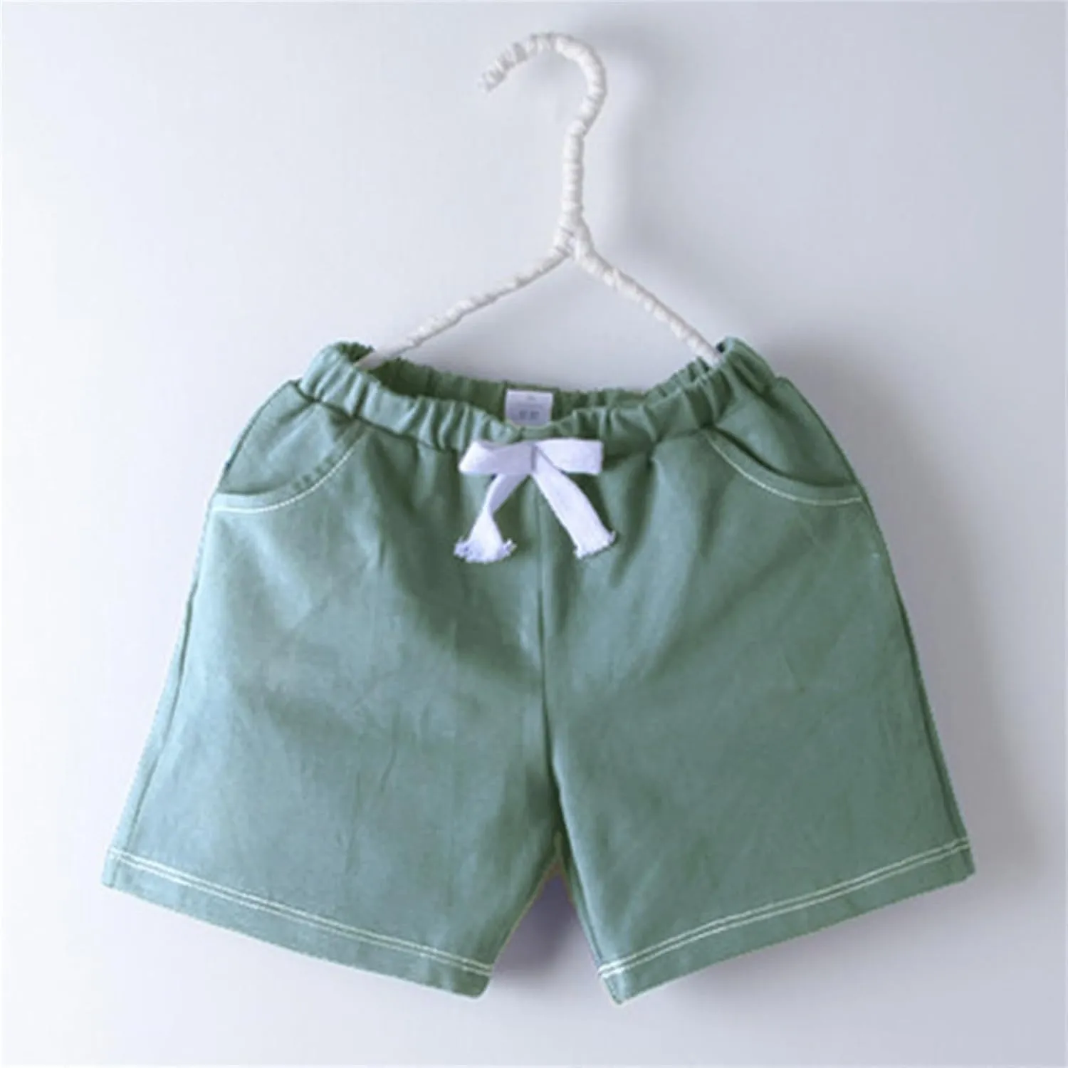 Baby Boys Pull On Cargo Shorts Cotton Drawstring Stretch Chino Shorts for Girls Summer Toddler Joggers Pockets