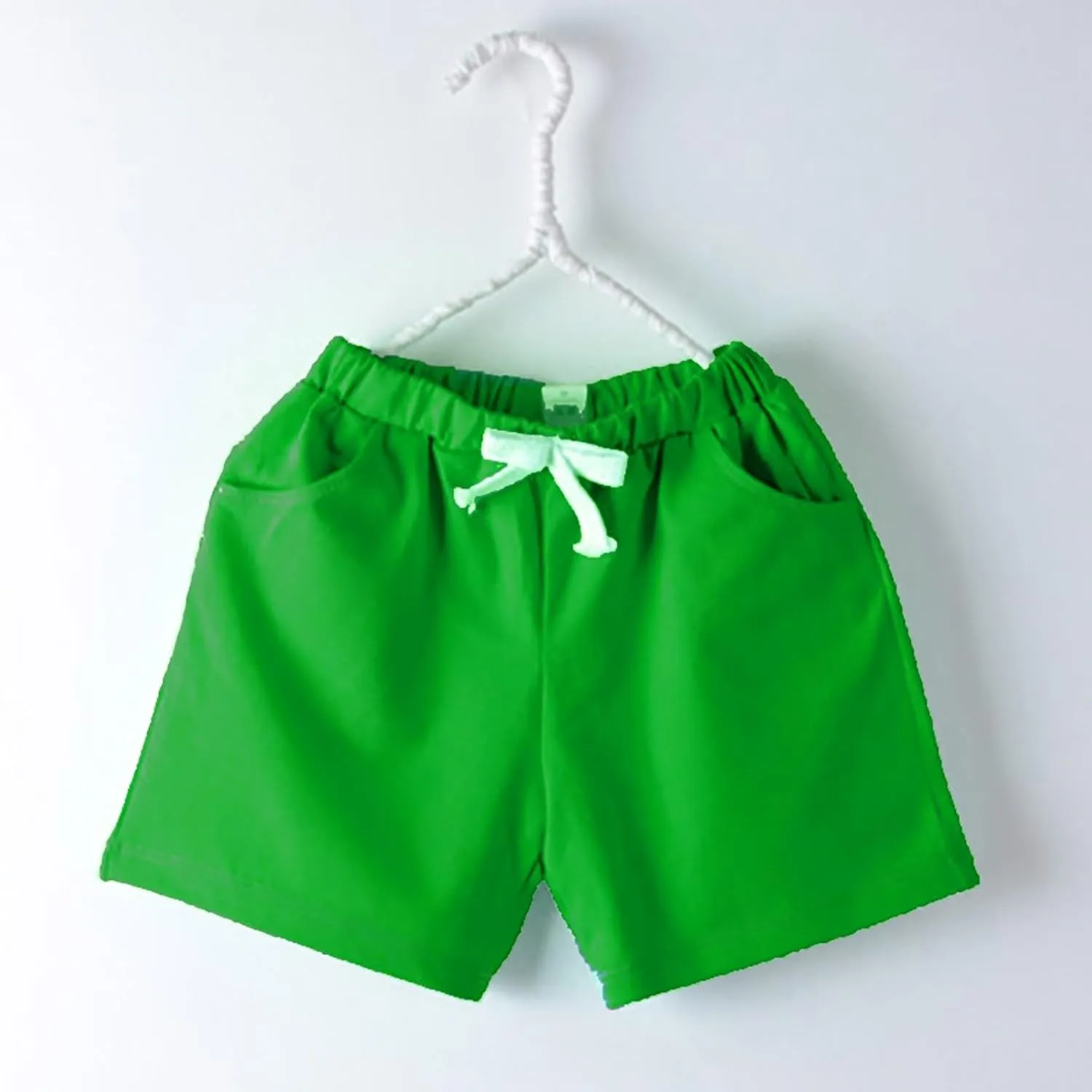 Baby Boys Pull On Cargo Shorts Cotton Drawstring Stretch Chino Shorts for Girls Summer Toddler Joggers Pockets