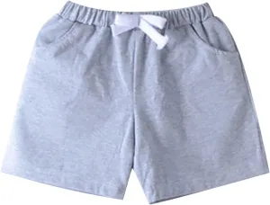 Baby Boys Pull On Cargo Shorts Cotton Drawstring Stretch Chino Shorts for Girls Summer Toddler Joggers Pockets
