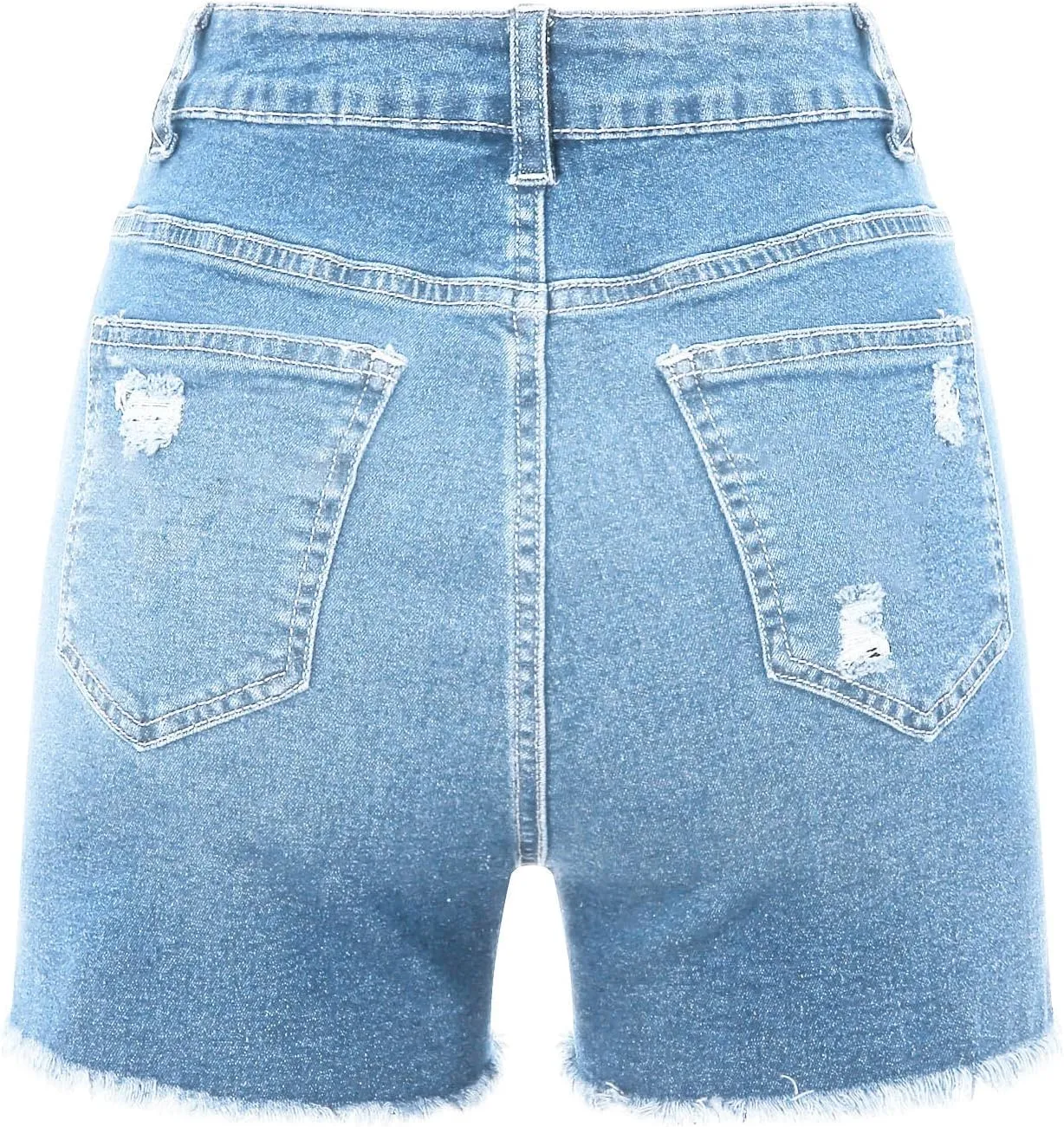 BOXIACEY Womens Denim Shorts Fashion Jean Shorts High Waist Stretchy Denim Shorts Casual Denim Shorts with Pockets