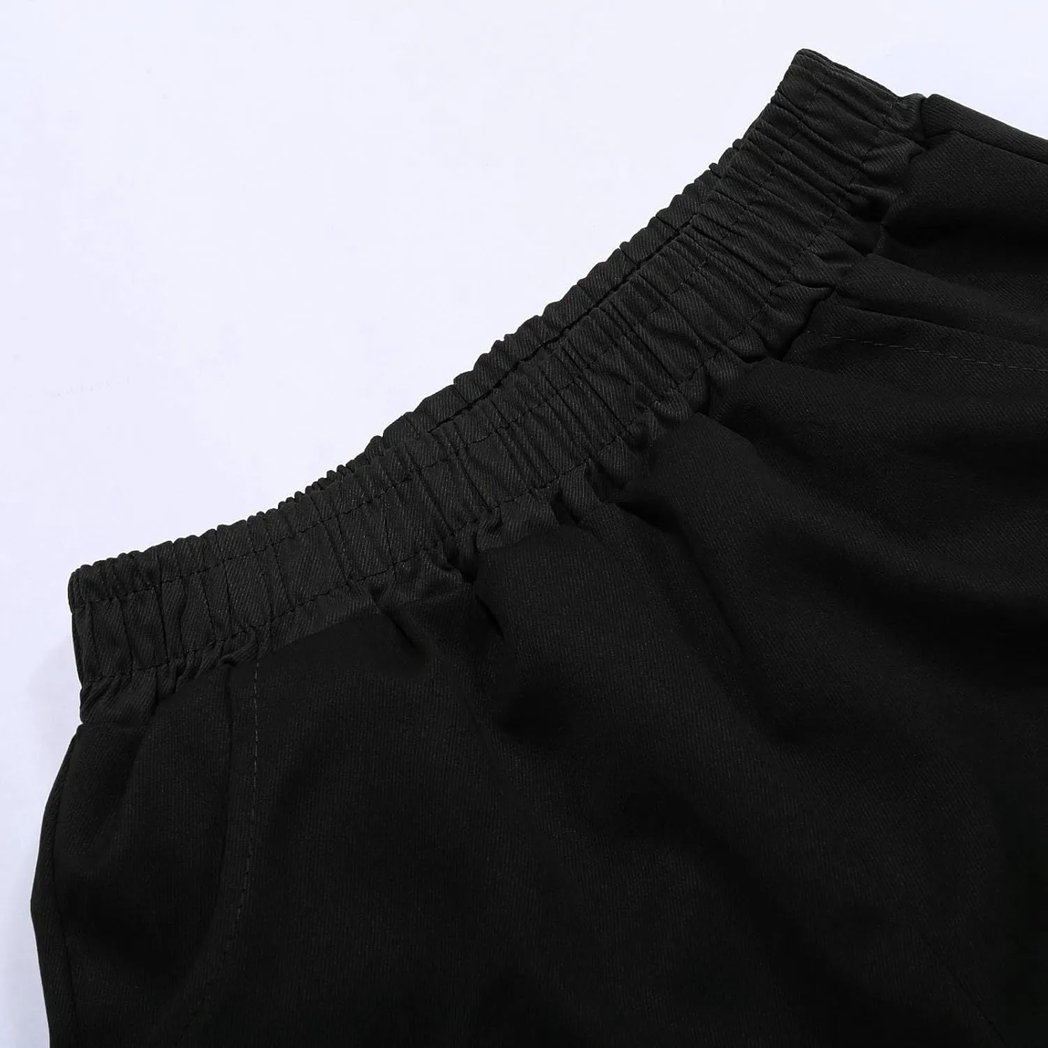 Boy's Baggy Cargo Shorts Straight Leg Cool Shorts Flap Pocket Letter Patched Short