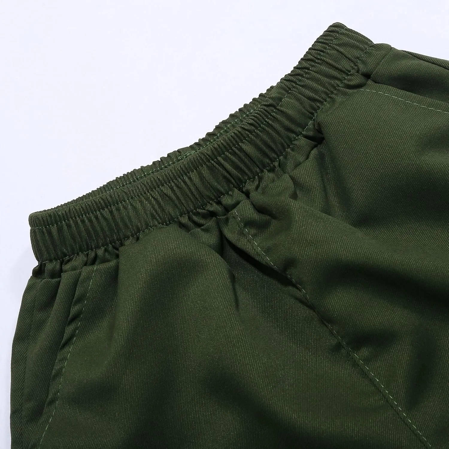 Boy's Baggy Cargo Shorts Straight Leg Cool Shorts Flap Pocket Letter Patched Short