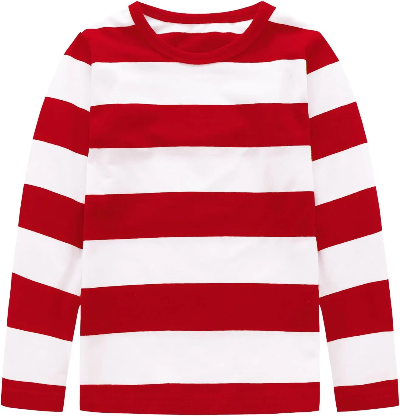 Boys Rainbow Striped Shirt Cotton Long Sleeve T-Shirts