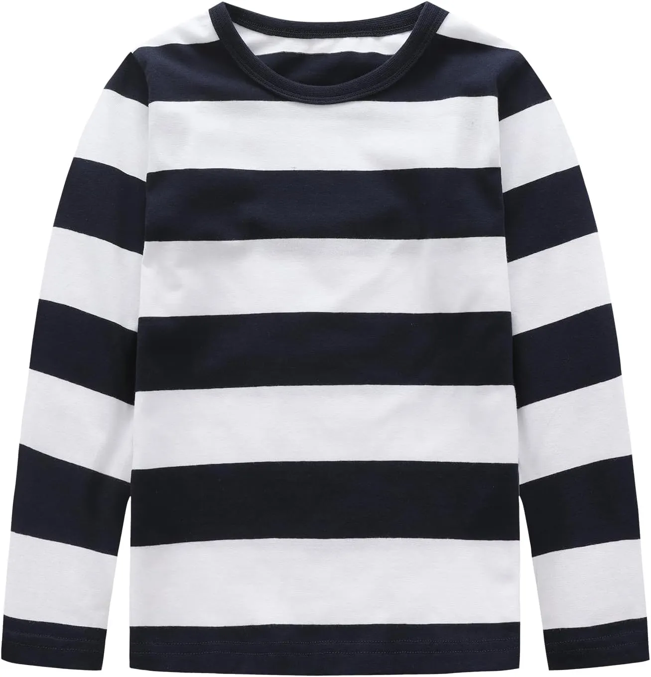 Boys Rainbow Striped Shirt Cotton Long Sleeve T-Shirts