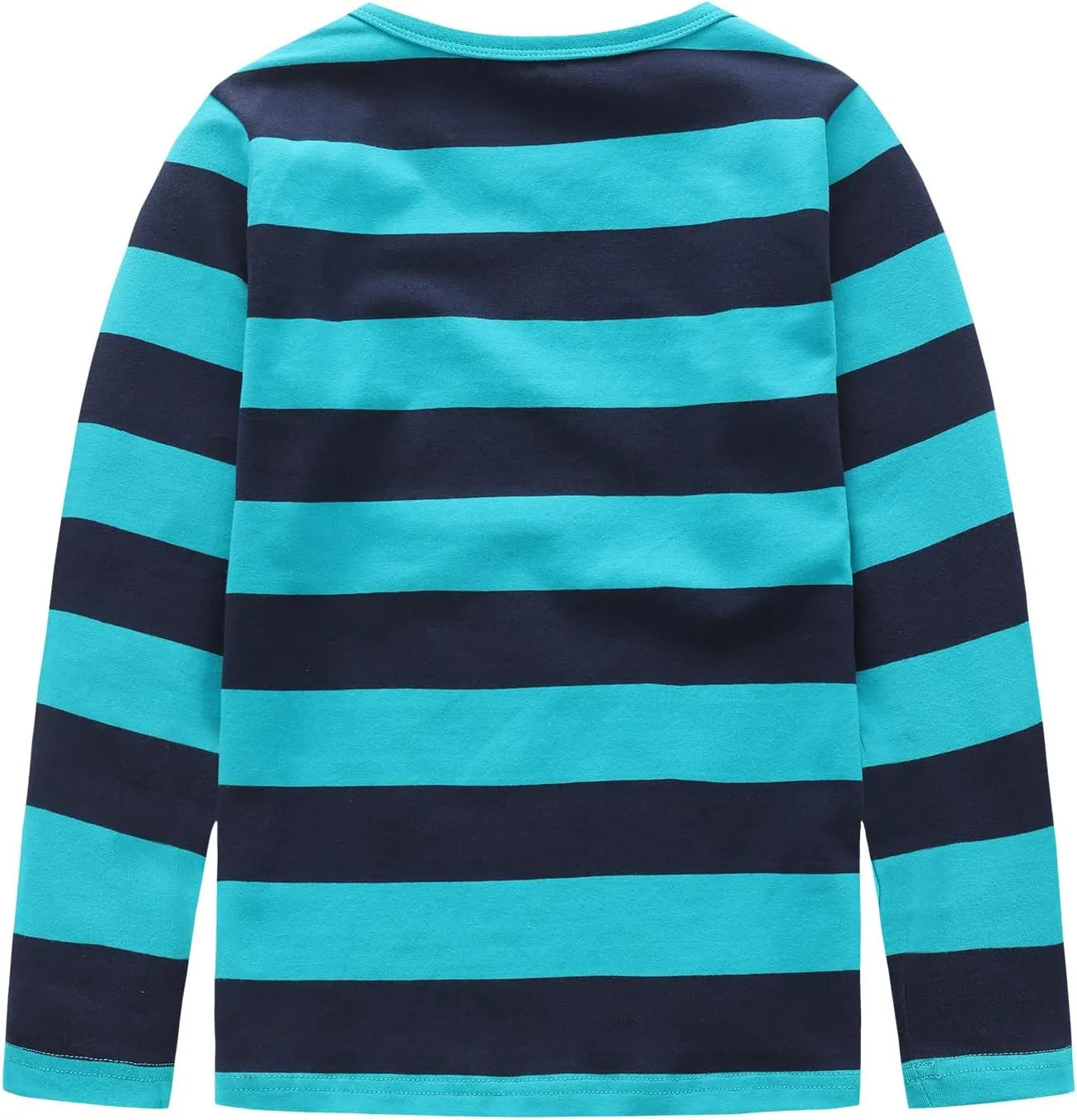 Boys Rainbow Striped Shirt Cotton Long Sleeve T-Shirts