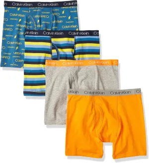 Calvin Klein Boys' Underwear Four Pack Boxer Brief Value Pack