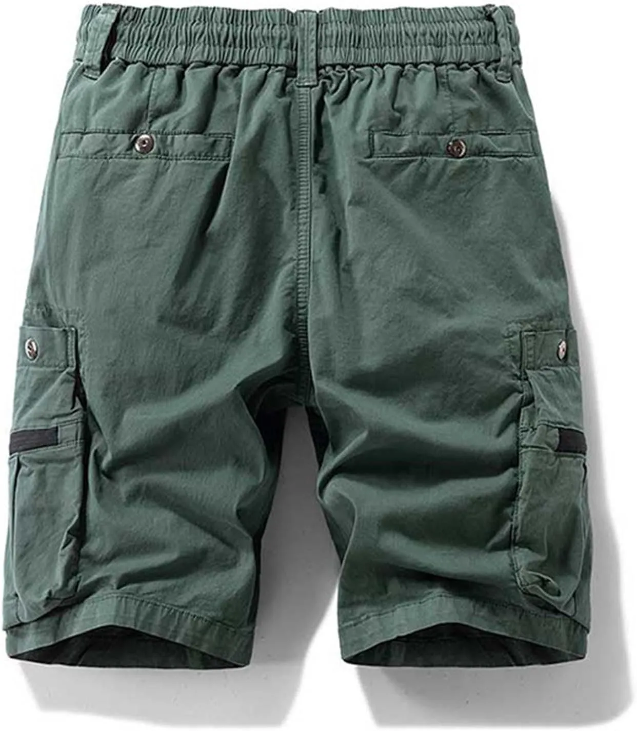 Cargo Shorts for Men Cotton Plus Size Stretch Comfy Sweat Short Drawstring Baggy Multiple Pockets Workwear Shorts