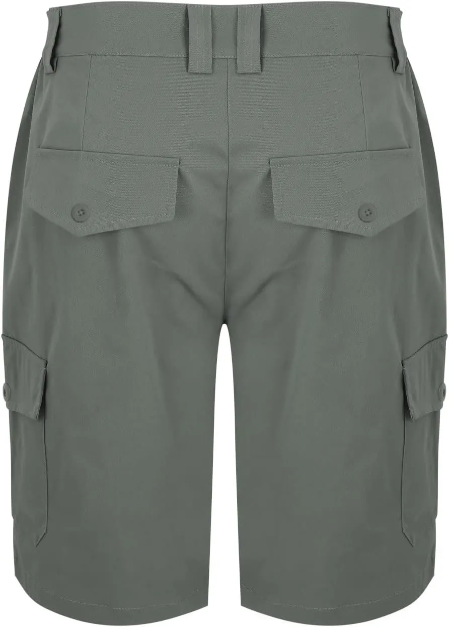Cargo Shorts for Men Stretch Waist Mens Hiking Cargo Shorts Slid Quick Dry Work Shorts Casual Golf Shorts Lightweight