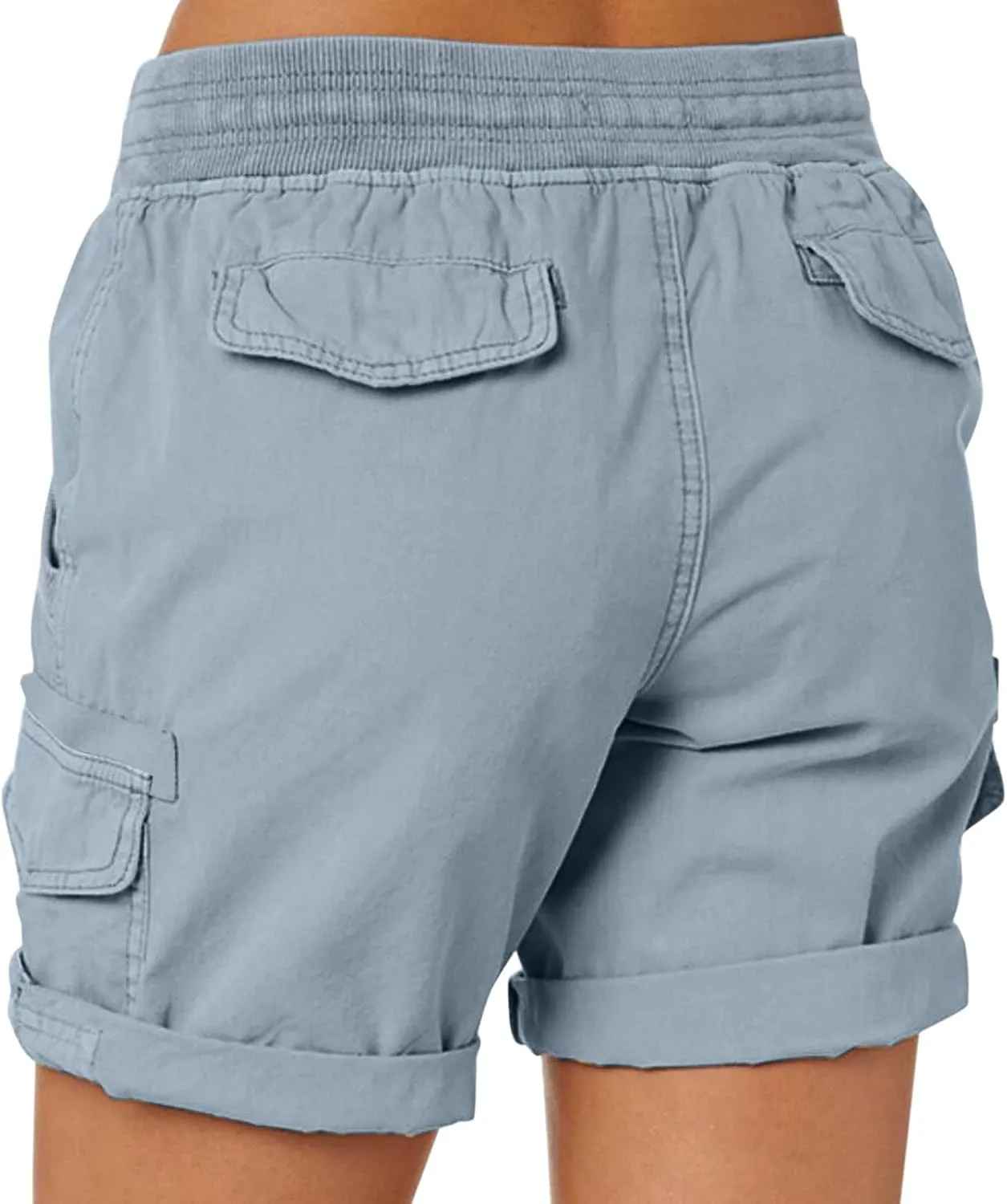 Cargo Shorts for Women Casual Summer Summer Pants Chino Shorts Lightweight Elastic Waist Athletic Shorts 2024