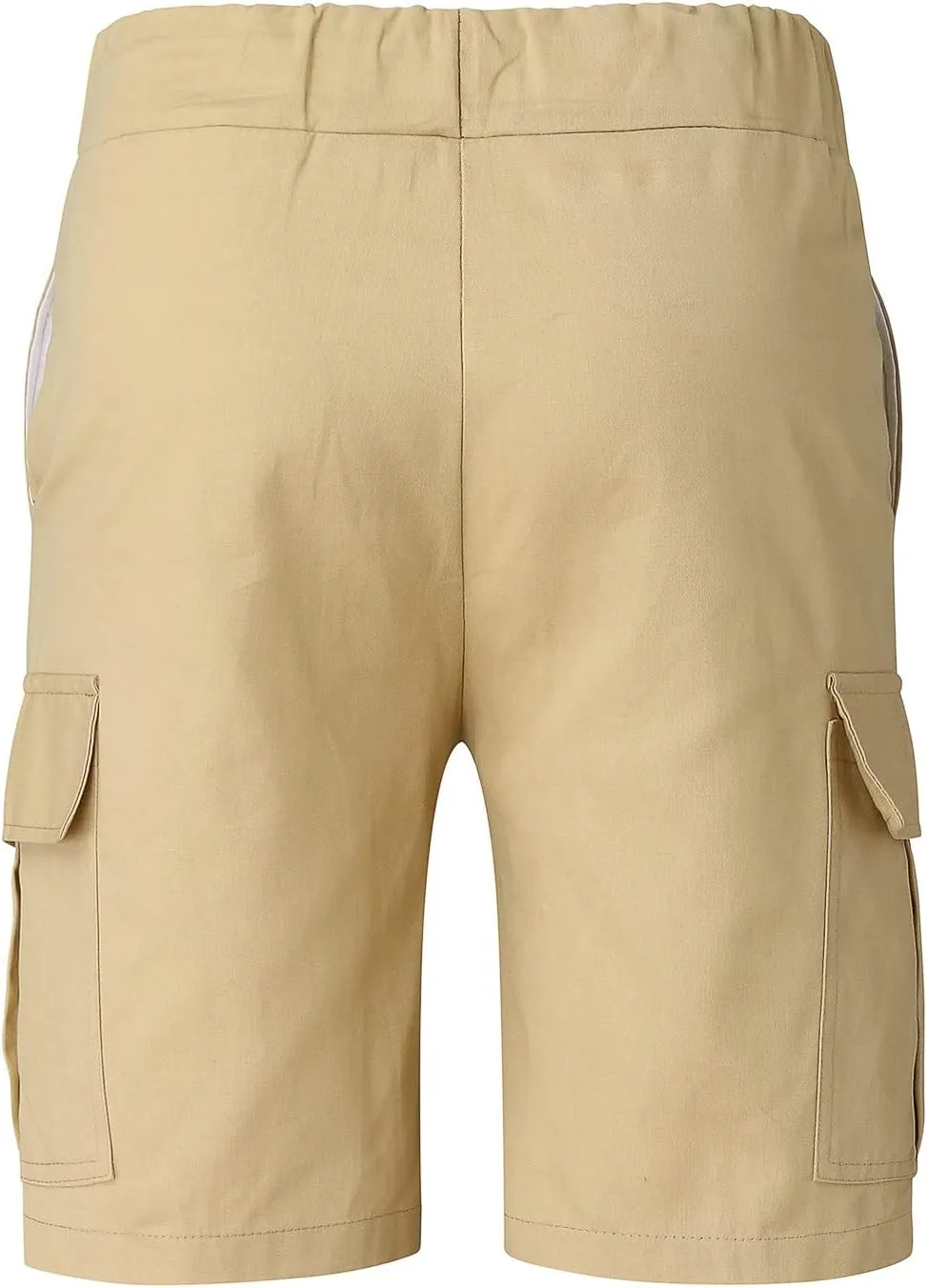 Cargo Shorts Men Summer Shorts Drawstring Trousers Solid Male Shorts Pant Pant Slim Pocket Cargo Mens Casual Shorts
