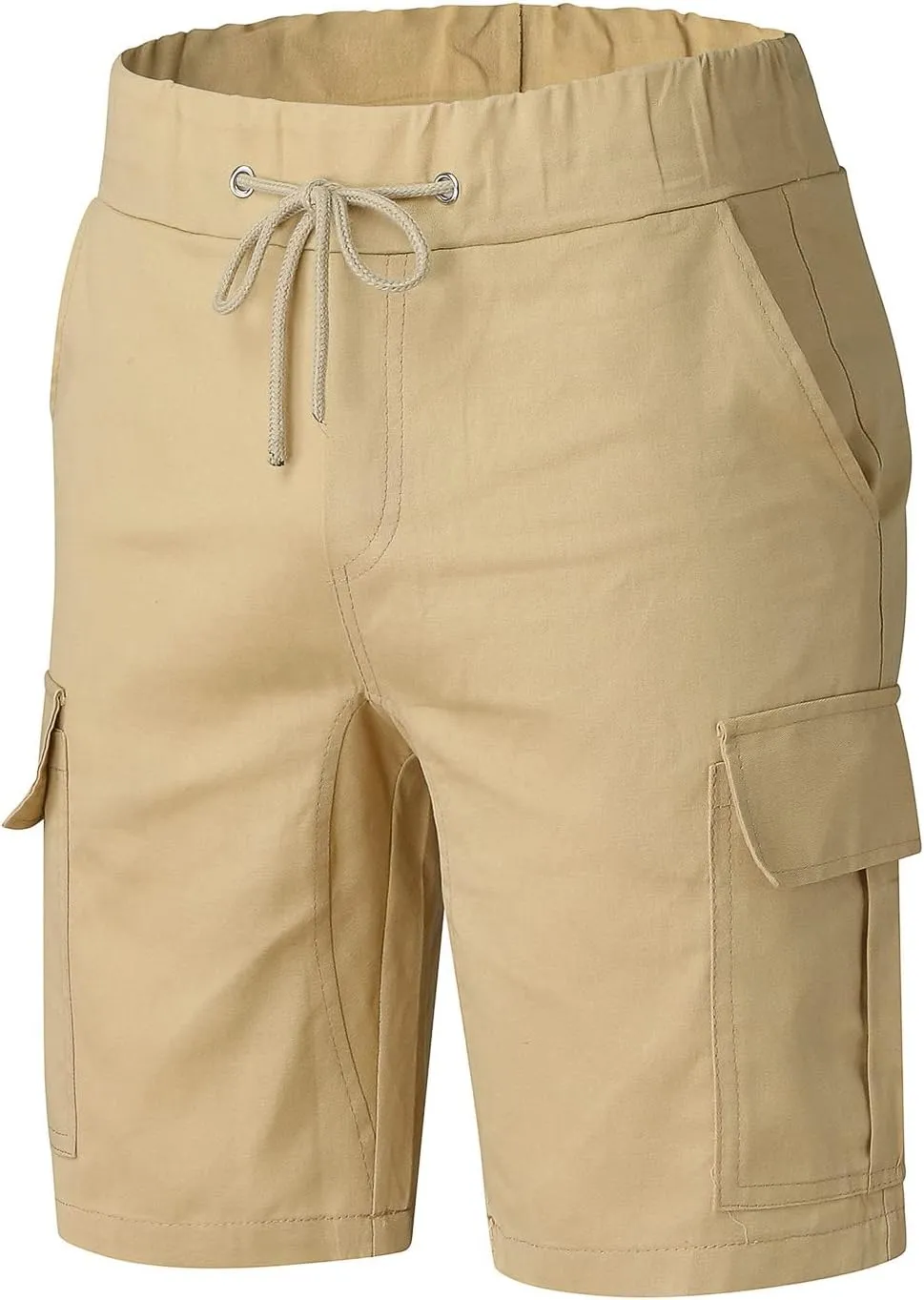 Cargo Shorts Men Summer Shorts Drawstring Trousers Solid Male Shorts Pant Pant Slim Pocket Cargo Mens Casual Shorts