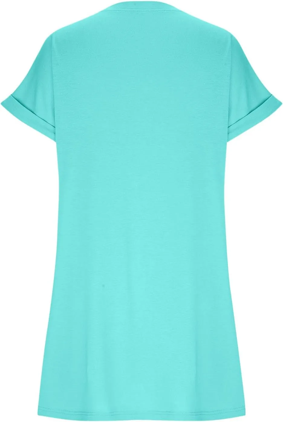 Casual Short Sleeve Tee Dress for Women, Solid Round Neck Mini Dresses Comfy Regular Fit Summer Swing Hem Cute Dress