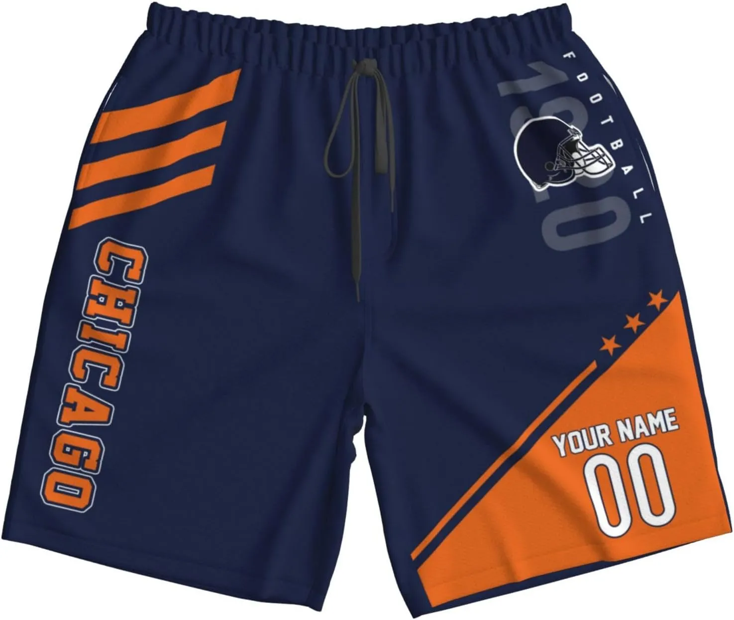 Custom Football Shorts Quick Dry Sports Shorts Personalized Running Shorts Outdoor Shorts Custom Beach Shorts