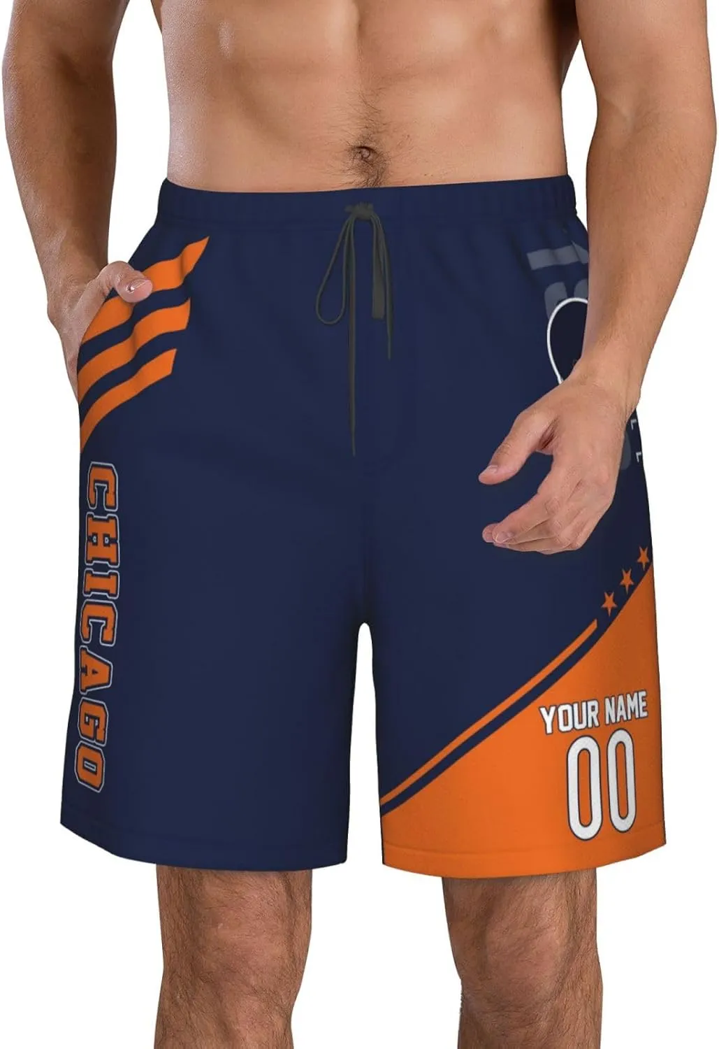 Custom Football Shorts Quick Dry Sports Shorts Personalized Running Shorts Outdoor Shorts Custom Beach Shorts