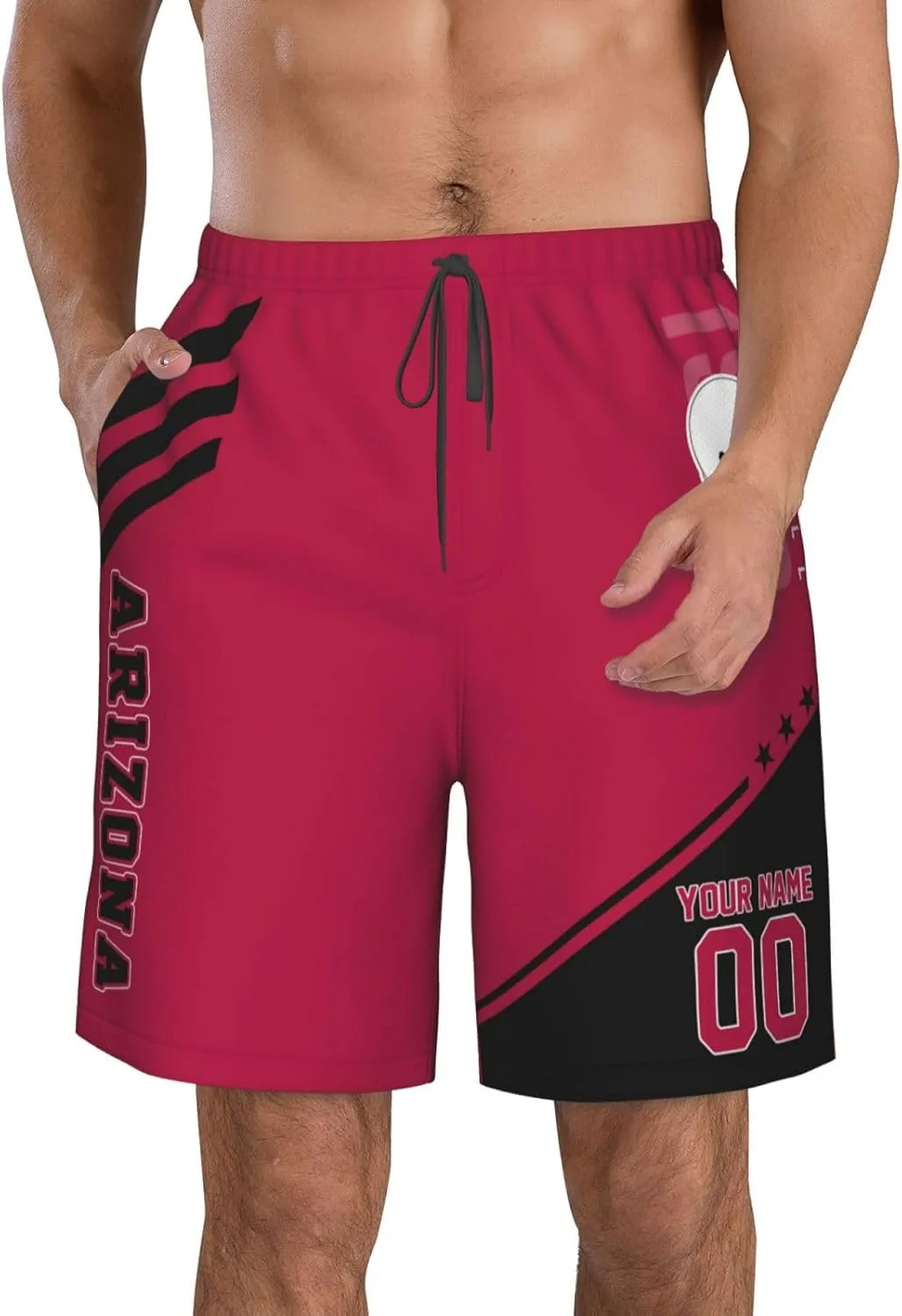 Custom Football Shorts Quick Dry Sports Shorts Personalized Running Shorts Outdoor Shorts Custom Beach Shorts