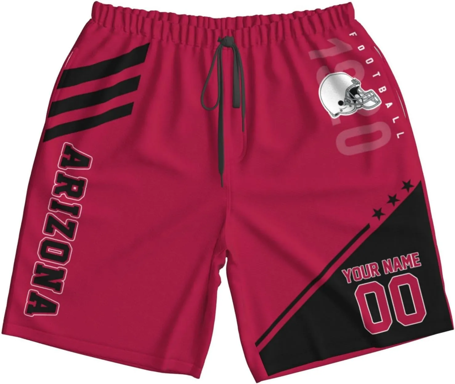 Custom Football Shorts Quick Dry Sports Shorts Personalized Running Shorts Outdoor Shorts Custom Beach Shorts