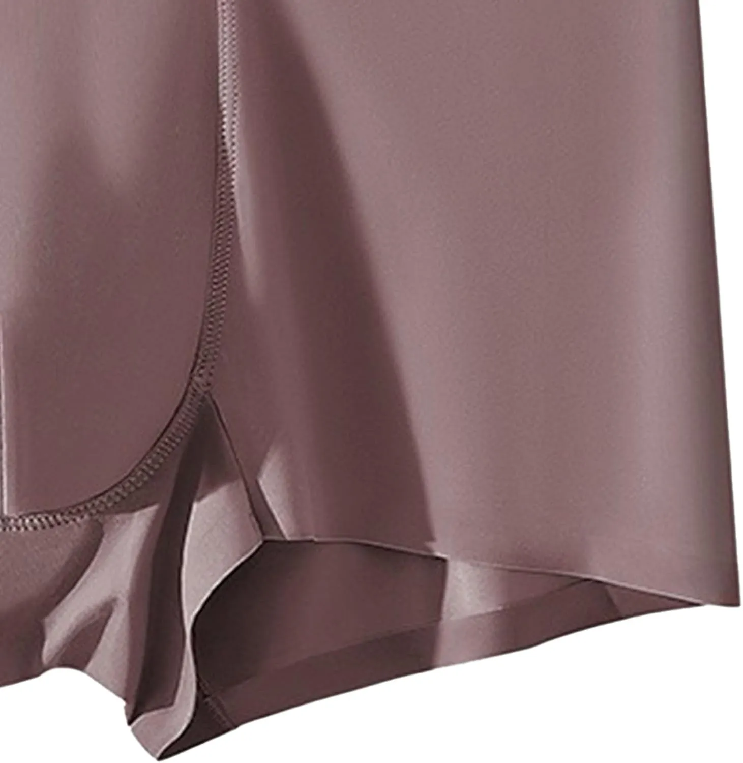 DGHM-JLMY Men's Ice Silk Summer Thin Underwear Seamless Solid Color Boyshort Breathable Boxer Briefs Shorts 2-Pack
