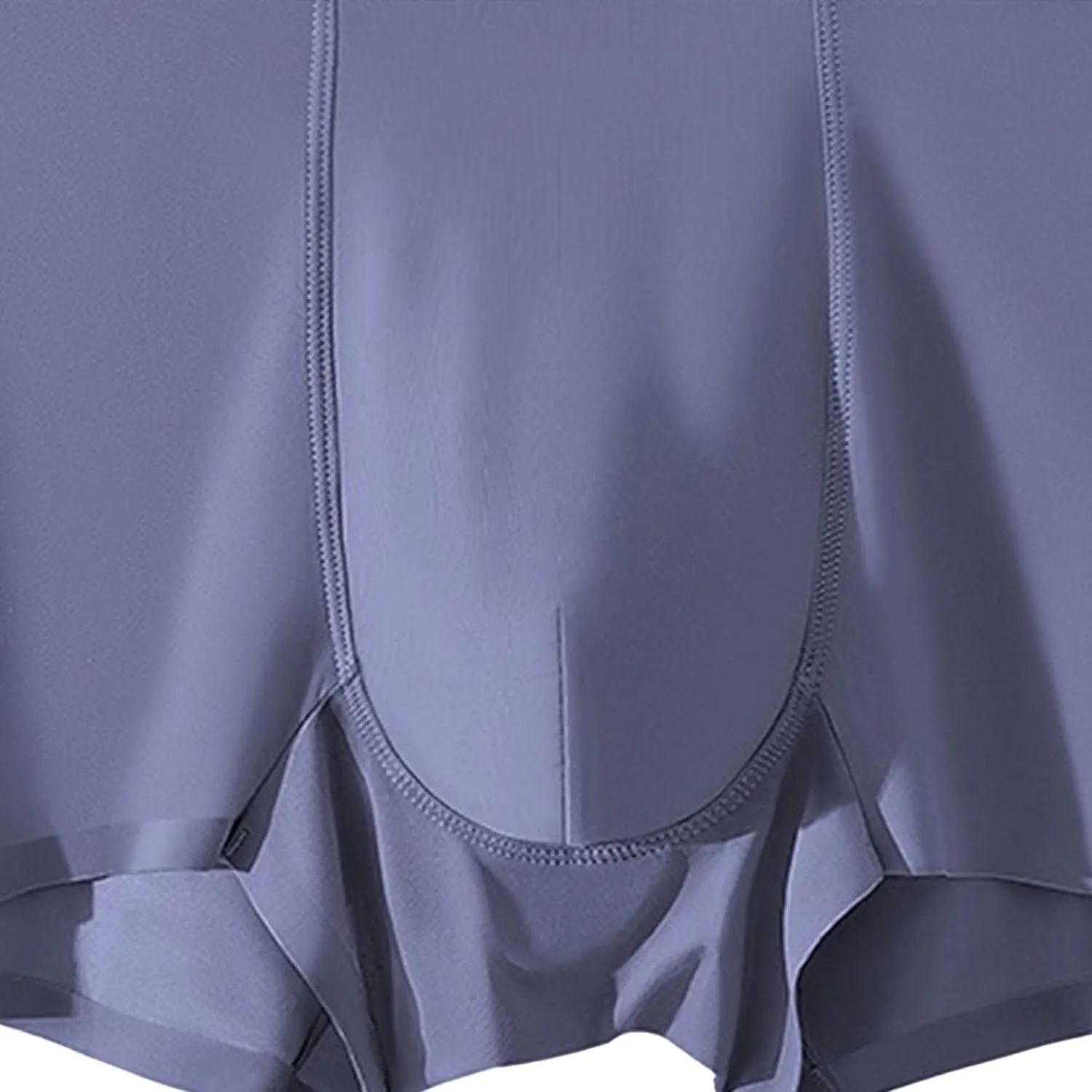 DGHM-JLMY Men's Seamless Underwear Trunks Shorts Ice Silk Sexy Transparent Underpants Lightweight Breathable Boxer Briefs