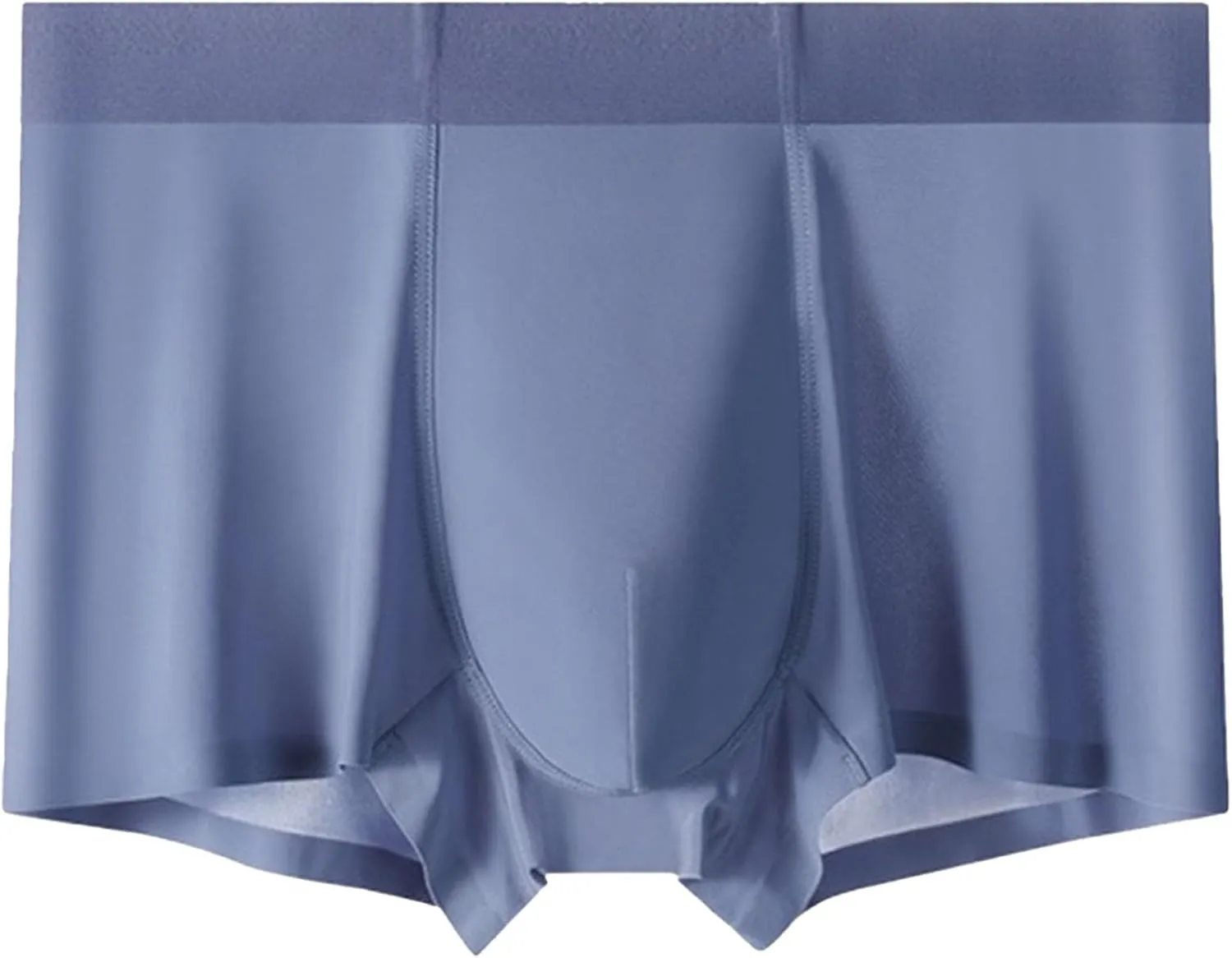 DGHM-JLMY Men's Seamless Underwear Trunks Shorts Ice Silk Sexy Transparent Underpants Lightweight Breathable Boxer Briefs