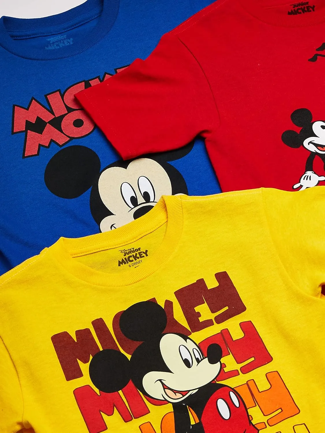 Disney Boys' Mickey Mouse 3-Pack T-Shirts