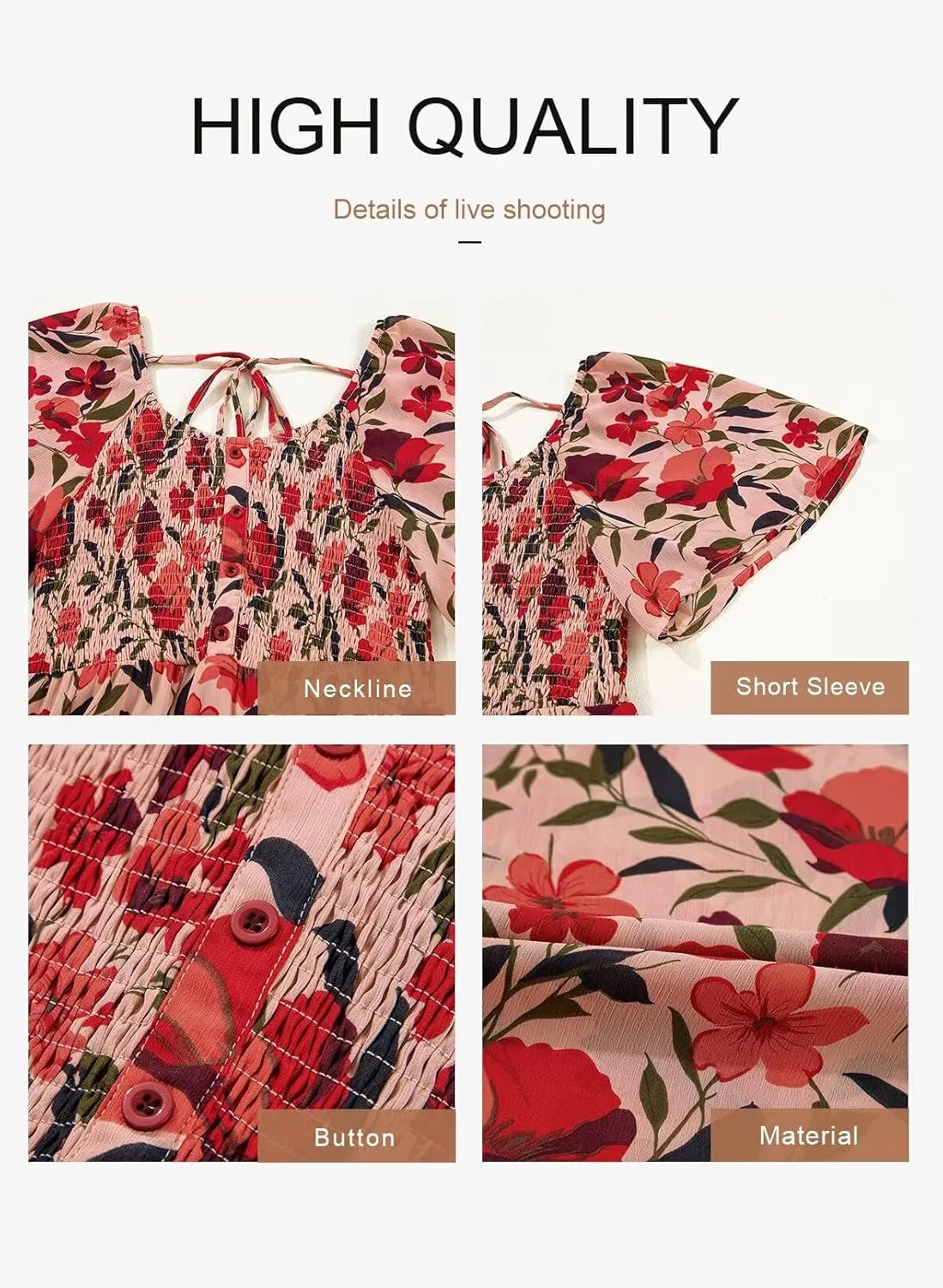 Dokotoo Womens Dresses 2025 Square Neck Tie Backless Summer Dresses Cap Sleeve Floral Buttoned Empire Waist Maxi Dress