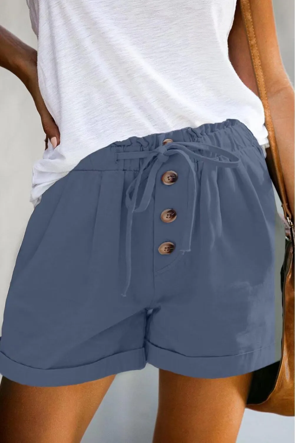 FEKOAFE Womens Shorts 2025 Comfy Summer Drawstring High Waist Cotton Shorts for Women Trendy(S-2XL)