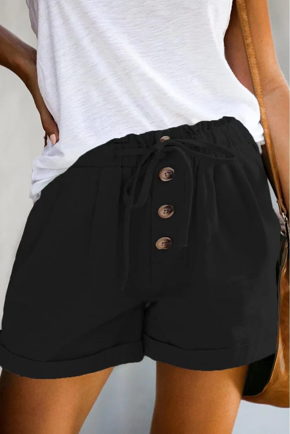 FEKOAFE Womens Shorts 2025 Comfy Summer Drawstring High Waist Cotton Shorts for Women Trendy(S-2XL)