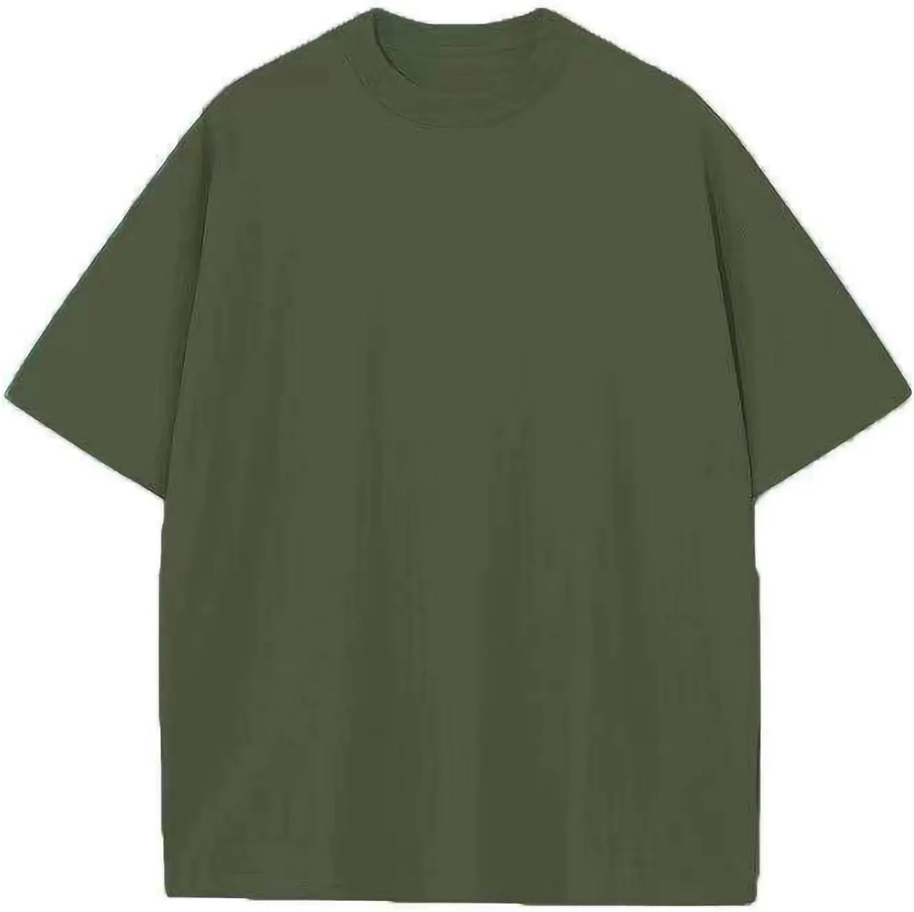 Finelylove Mens Oversized Cotton T-Shirts Big and Tall Short Sleeve Crewneck Casual Shirts Summer Cotton Basic Tee Tops