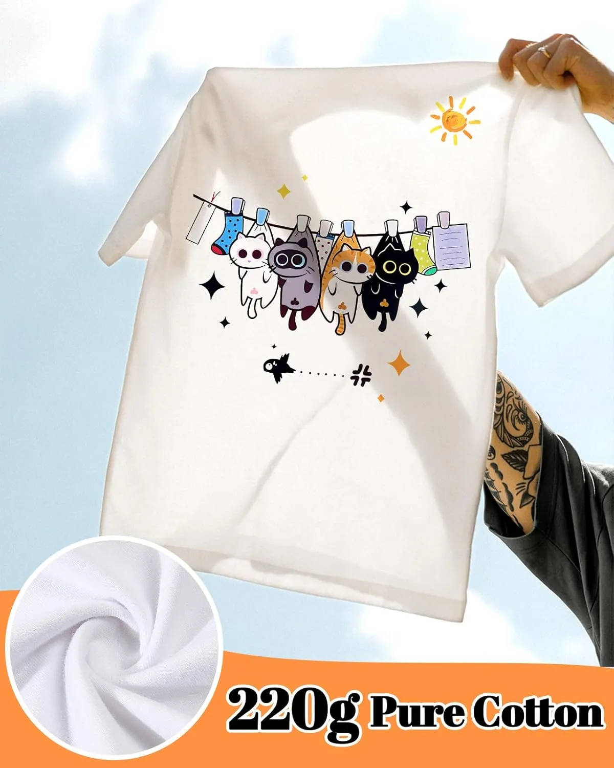 Flafens T Shirts for Women Graphic Tees - Womens T-Shirts Cotton Cute Fit Tshirts Teens Girls