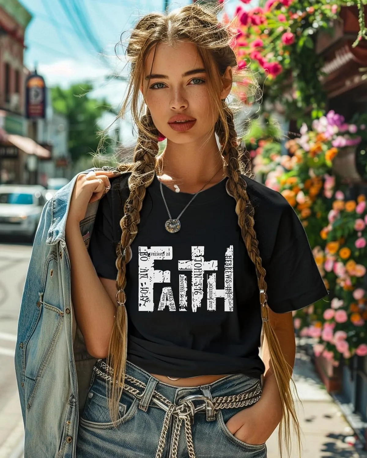 Flafens T Shirts for Women Graphic Tees - Womens T-Shirts Cotton Cute Fit Tshirts Teens Girls