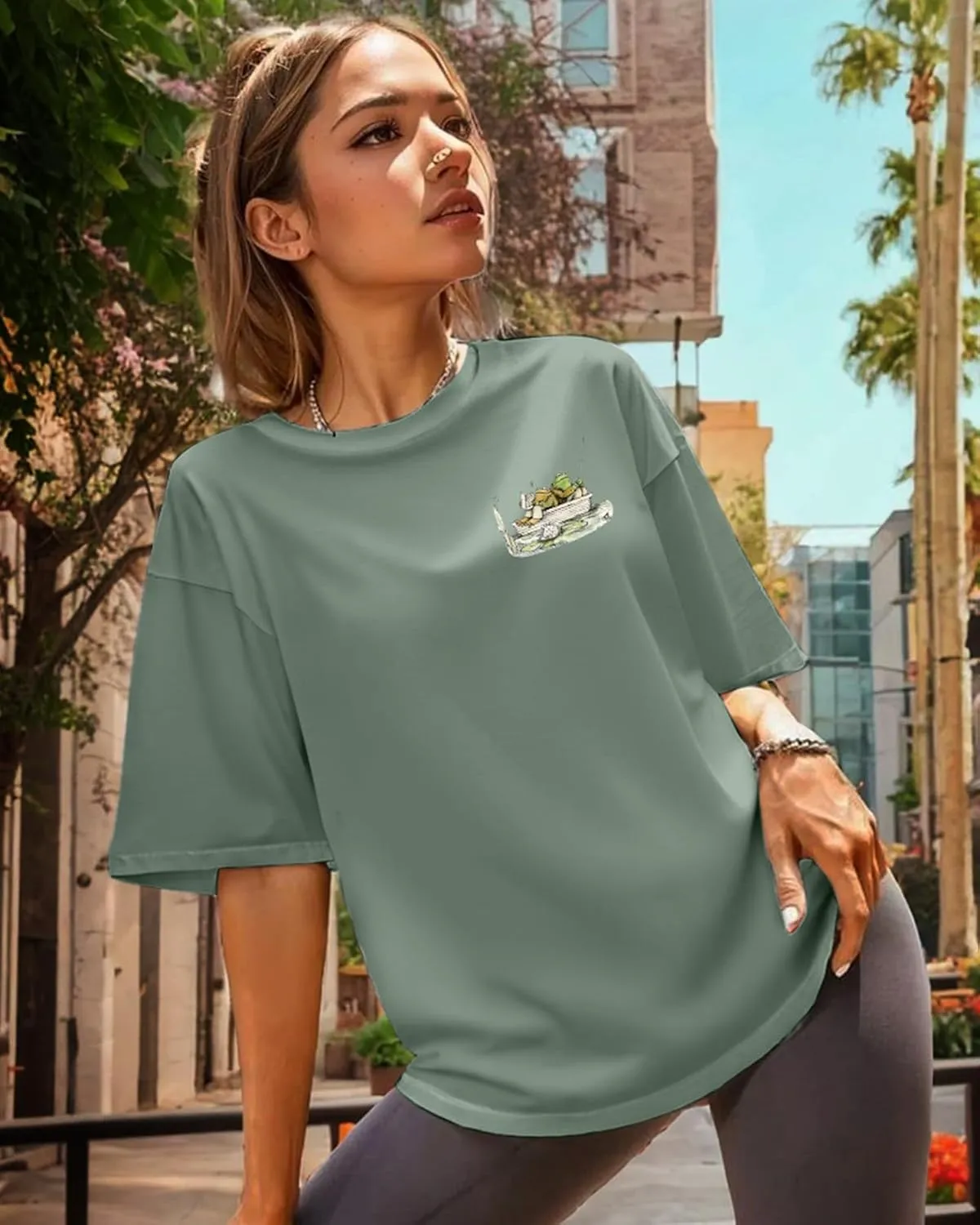 Flafens T Shirts for Women Graphic Tees - Womens T-Shirts Cotton Cute Fit Tshirts Teens Girls