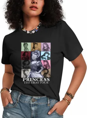 Flafens T Shirts for Women Graphic Tees - Womens T-Shirts Cotton Cute Fit Tshirts Teens Girls