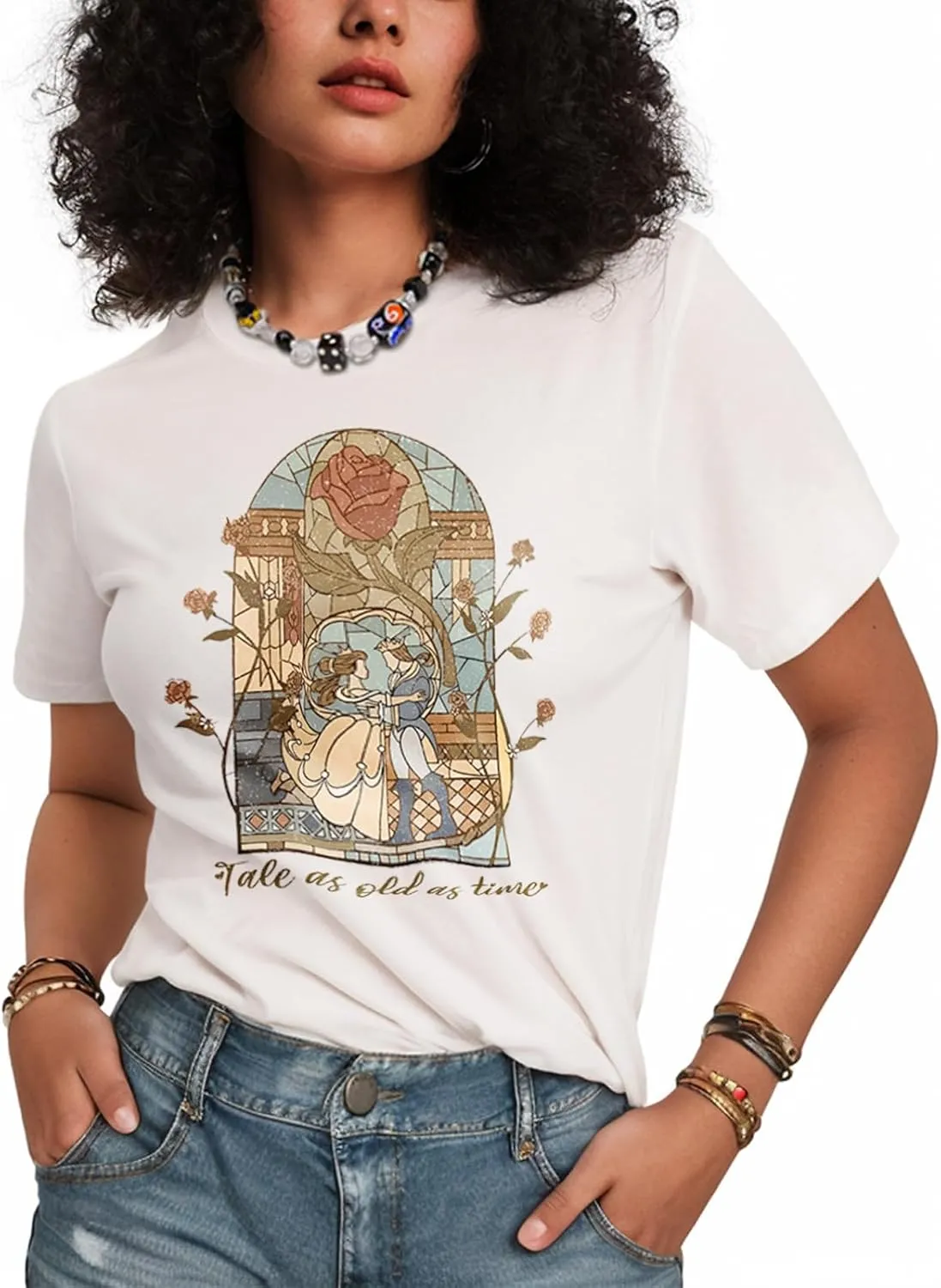 Flafens T Shirts for Women Graphic Tees - Womens T-Shirts Cotton Cute Fit Tshirts Teens Girls