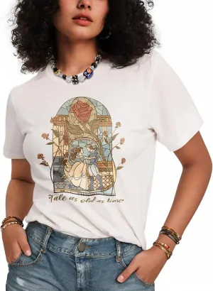 Flafens T Shirts for Women Graphic Tees - Womens T-Shirts Cotton Cute Fit Tshirts Teens Girls