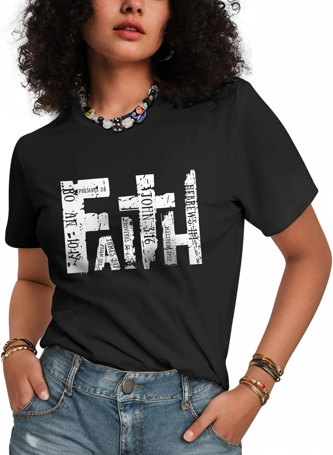 Flafens T Shirts for Women Graphic Tees - Womens T-Shirts Cotton Cute Fit Tshirts Teens Girls