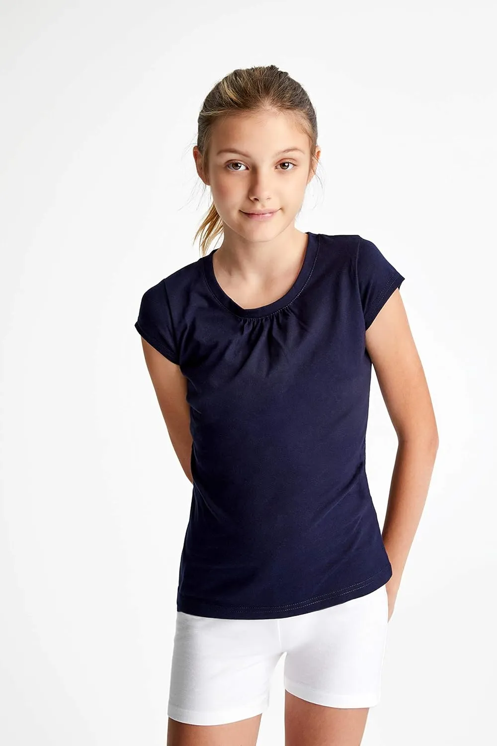 French Toast Girls' Stretch Kick Biker Shorts
