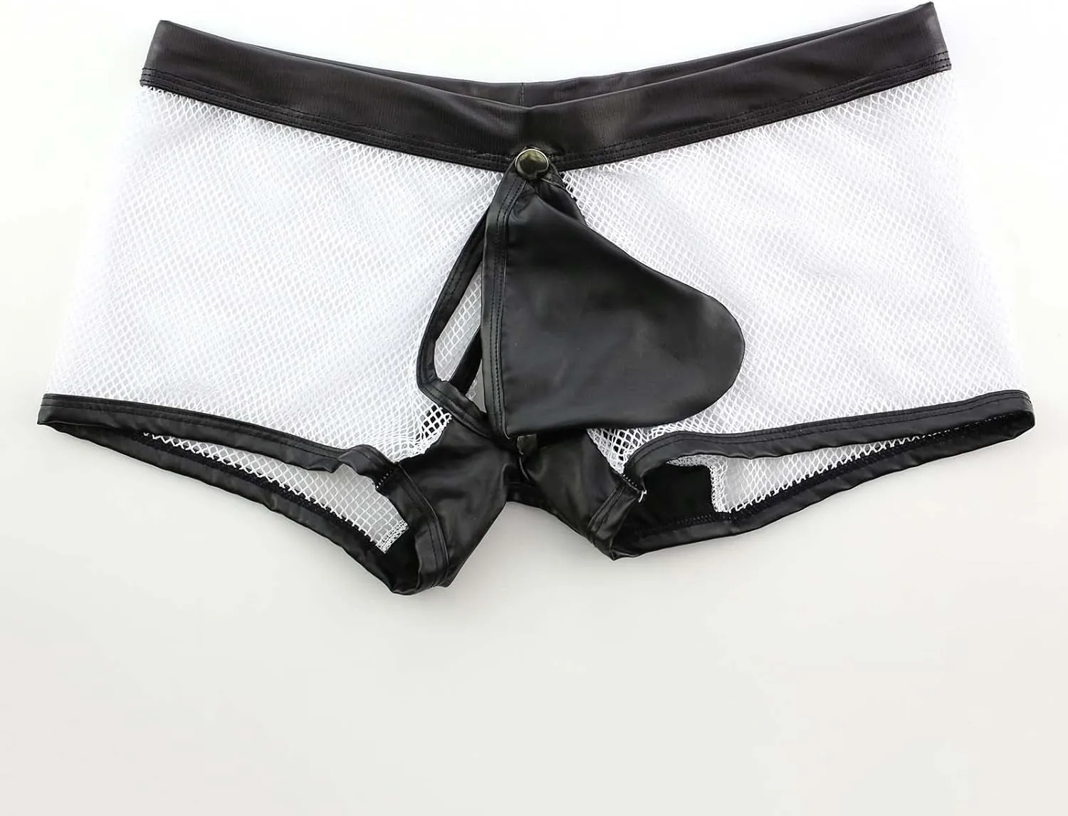 GIERIDUC Men's Stretch Thong Underwear Funny Boxer Briefs for Boyfriend Nylon Spandex Underwear Men Mens Assless Underwear