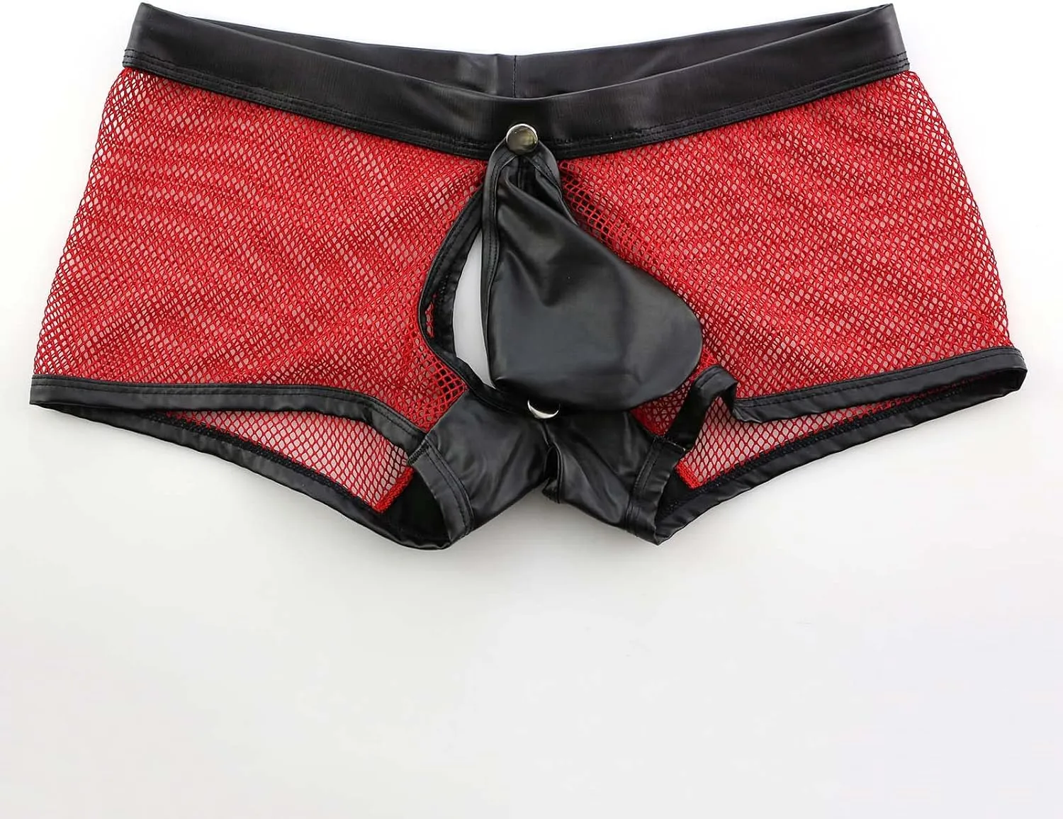 GIERIDUC Men's Stretch Thong Underwear Funny Boxer Briefs for Boyfriend Nylon Spandex Underwear Men Mens Assless Underwear